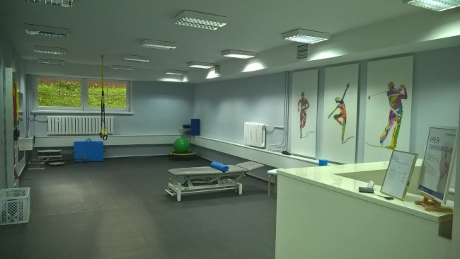 Wnętrze gabinet rehabilitacji sportowej w Skierniewicach