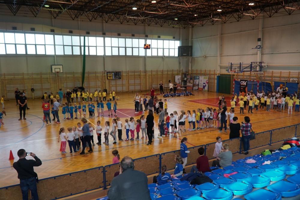 Przedszkolaki ze Skierniewic podczas olimpiady. Fot.: OSiR