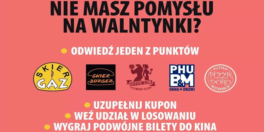 Konkurs Walentynkowy - wygraj podwójne bilety do kina Polonez